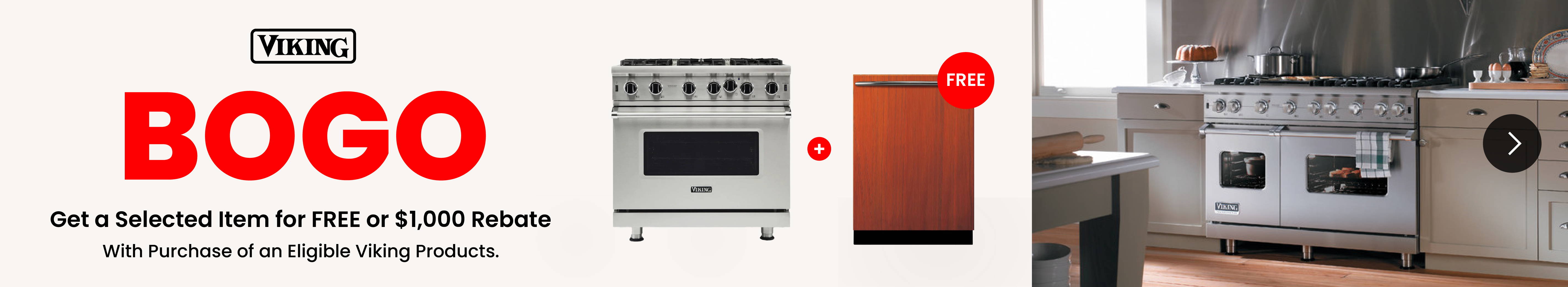 Viking BOGO promotion banner